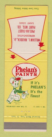 Matchbook Cover - Phelan's Paints St Louis MO William Madden