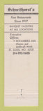 Matchbook Cover - Schneithorst's Hofamberg Inn St Louis MO