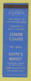 Matchbook Cover - Koppe's Market Grocery St Louis MO