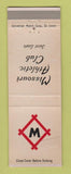 Matchbook Cover - Missouri Athletic Club St Louis MO WEAR