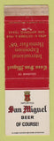 Matchbook Cover - San Miguel Beer 1968 World's Fair San Antonio TX WORN