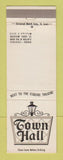 Matchbook Cover - Town Hall St Louis MO