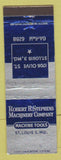 Matchbook Cover - Robert Stephens Machinery ST Louis Moe WEAR
