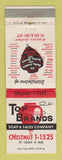 Matchbook Cover - Top Brands Soap Sales St Louis MO