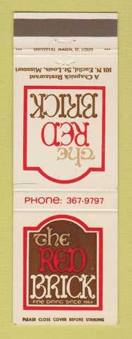 Matchbook Cover - The Red Brick Restaurant St Louis MO