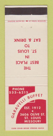 Matchbook Cover - Garavelli Buffet St Louis MO