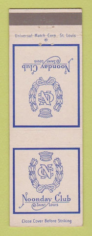 Matchbook Cover - Nnoonday Club St Louis MO