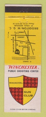 Matchbook Cover - Winchester Shooting Center St Louis MO Gun Club