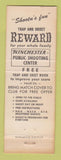 Matchbook Cover - Winchester Shooting Center St Louis MO Gun Club