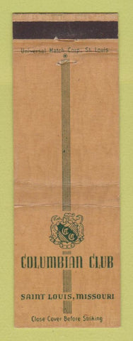 Matchbook Cover - Columbian Club St Louis MO WEAR