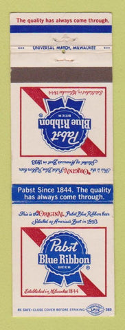Matchbook Cover - Pabst Blue Ribbon Beer