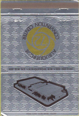 Matchbook Cover - Albuquerque Convention Center 1972 40 Strike