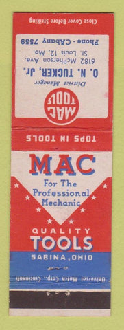 Matchbook Cover - Mac Tools ON Tucker ST Louis MO