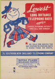 Matchbook Cover - Southern New England Telephone  40 Strike