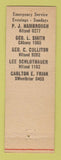 Matchbook Cover - Geo Smith Construction Equipment St Louis MO