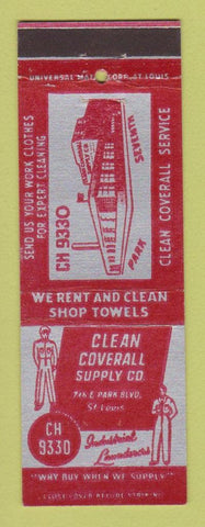 Matchbook Cover - Clean Coverall Supply St Louis MO