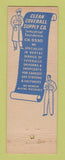 Matchbook Cover - Clean Coverall Supply St Louis MO