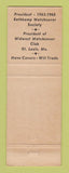 Matchbook Cover - Don De Gunia Match Collector St Louis MO