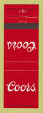 Matchbook Cover - Coors Beer Golden Colorado