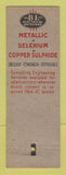 Matchbook Cover - Benwood Linze St Louis MO Metallic Selenium