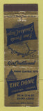 Matchbook Cover - The Dome Restaurant St Louis MO