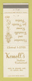 Matchbook Cover - Kemoll's Italian Restaurant St Louis MO