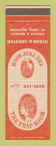 Matchbook Cover - The Trap Room Steak Lobster St Louis MO