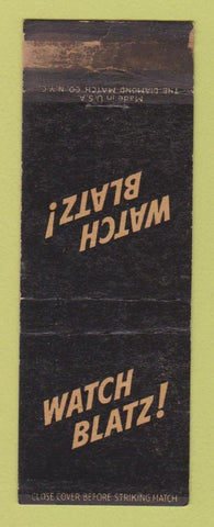 Matchbook Cover - Blatz Beer WEAR