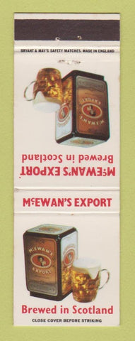 Matchbook Cover - McEwan's Export Beer Scotland