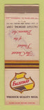 Matchbook Cover - Falstaff Beer Omaha NE St Louis San Jose WEAR