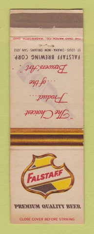 Matchbook Cover - Falstaff Beer Omaha NE St Louis San Jose WEAR