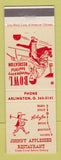 Matchbook Cover - Johnny Appleseed Restaurant Bowling Arlington OH