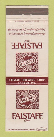 Matchbook Cover - Falstaff Beer St Louis MO