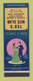 Matchbook Cover - Ted's Nite Club Muskegon MI