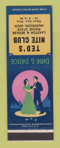 Matchbook Cover - Ted's Nite Club Muskegon MI