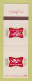 Matchbook Cover - Miller High Life Beer