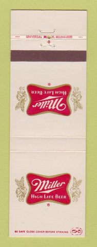 Matchbook Cover - Miller High Life Beer