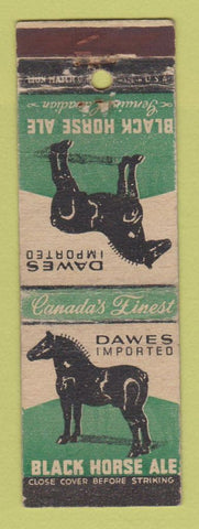 Matchbook Cover - Black Horse Ale Beer WORN