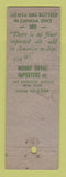 Matchbook Cover - Black Horse Ale Beer WORN