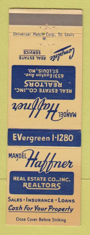 Matchbook Cover - Mandel Haffner Real Estate St Louis MO