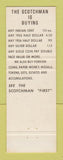 Matchbook Cover - Scotchman's Coin Stores St Louis MO