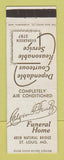 Matchbook Cover - Calvin Feutz Funeral Home ST Louis MO