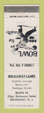 Matchbook Cover - Rockaway Lanes Bowling Rockaway NJ