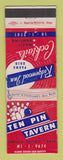 Matchbook Cover - Ten Pin Tavern Garfield Heights OH bowling