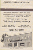 Matchbook Cover - Cassese Funeral Home Ozone Park NY 40 Strike