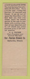 Matchbook Cover - Stern Brau Beer Maul's Tavern Waterloo IL low phone #