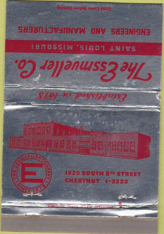 Matchbook Cover - The Essmueller Co St Louis MO Engineers 40 Strike