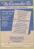 Matchbook Cover - The Essmueller Co St Louis MO Engineers 40 Strike