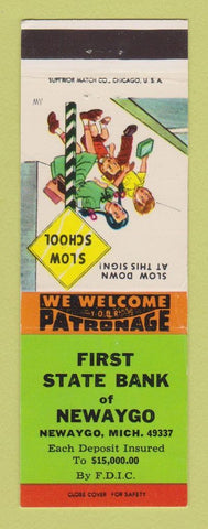 Matchbook Cover - First State Bank Newago MI