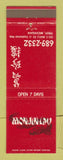 Matchbook Cover - Monjinlau Chinese Restaurant Troy MI